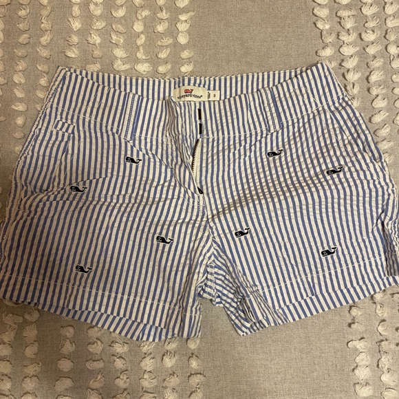 Vineyard Vines Whale Seersucker Shorts - Picture 1 of 3